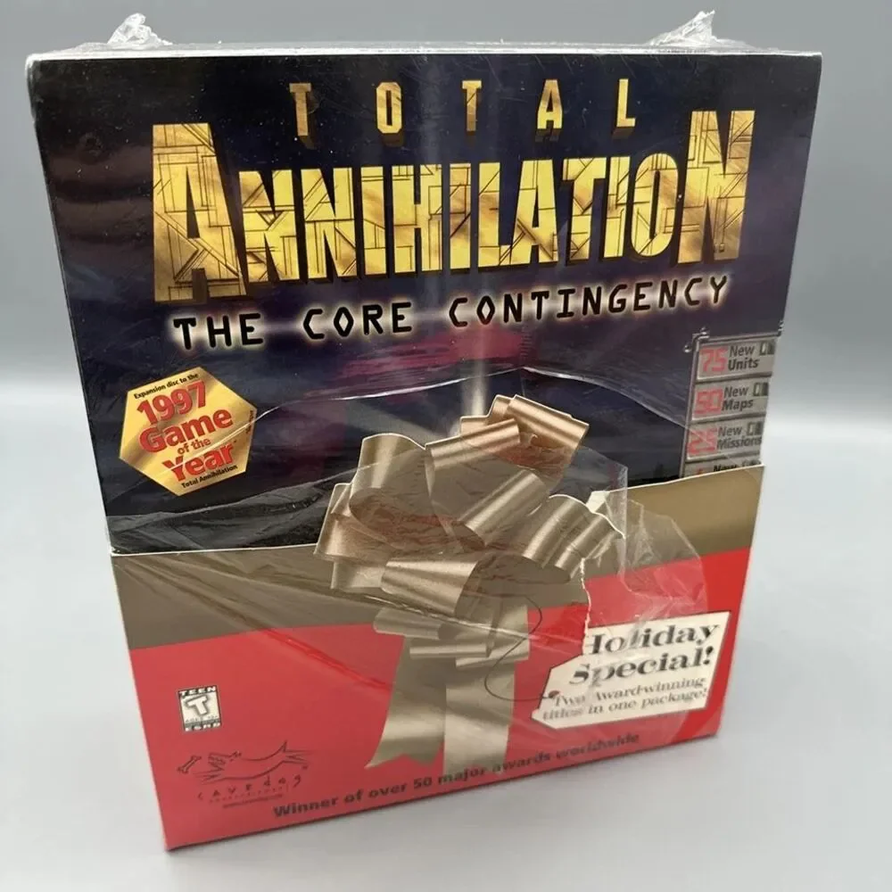 Total Annihilation PC Big Box 2 Pack Gift Collection (1997) Sealed -Torn Plastic